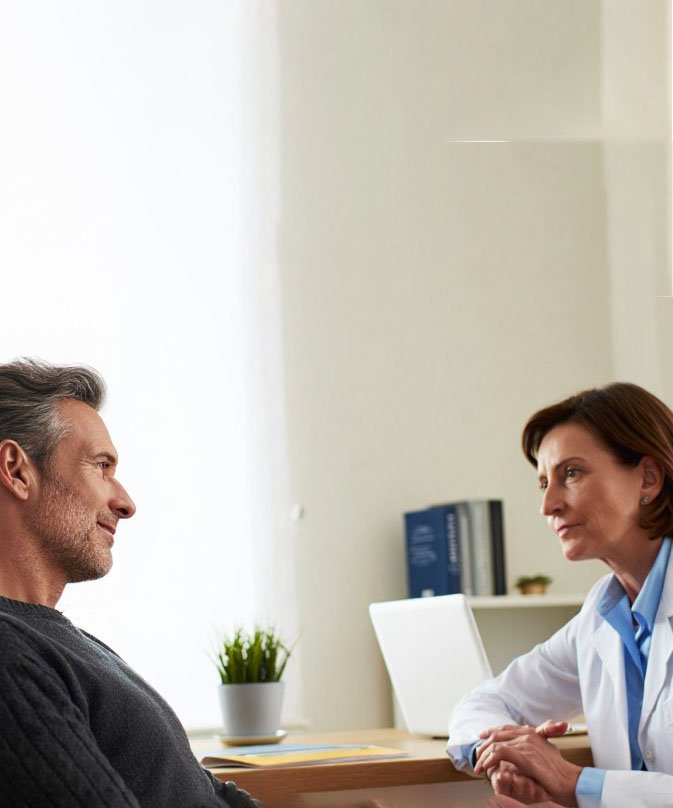 Пациент на приёме у врача